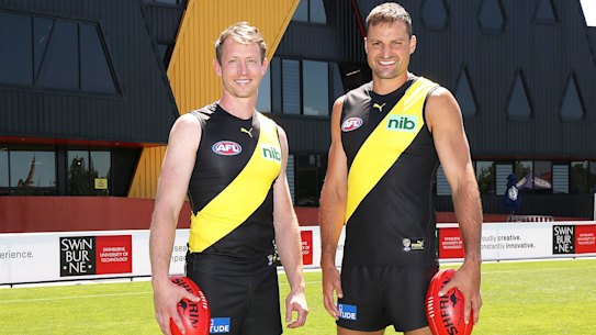 Dylan Grimes and Toby Nankervis are Richmond’s first co-captains.