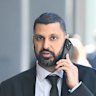 The boss of collasped childcare chain Genius, Darren Misquitta, outside Melbourne Magistrates’ Court on Monday.