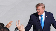 Donald Trump has drawn fierce backlash for comments at a rally in Nebraska.