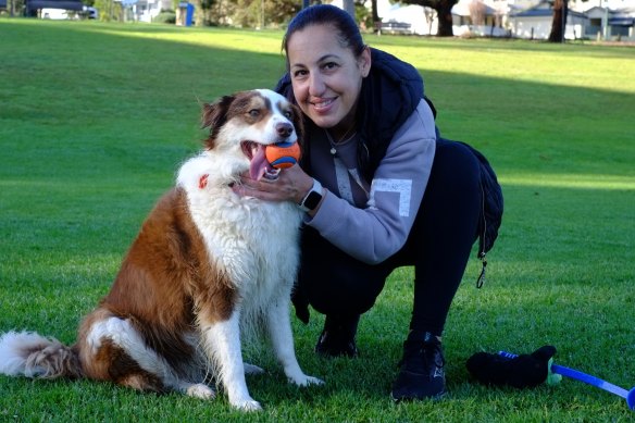 “You come home after you’ve had a bad day at work and she makes you forget about it instantly,” says Linda of her dog Ziv. 