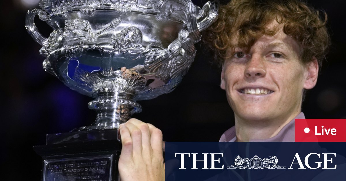 Australian Open 2024 LIVE updates Jannik Sinner v Daniil Medvedev men
