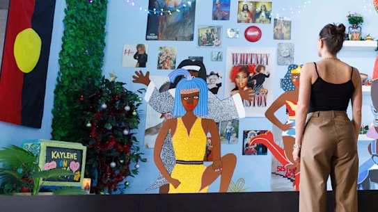 Kaylene TV installed inside the White Bay Power Station.