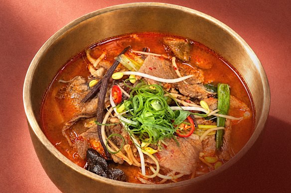 Spicy sogigi yukgaejang.