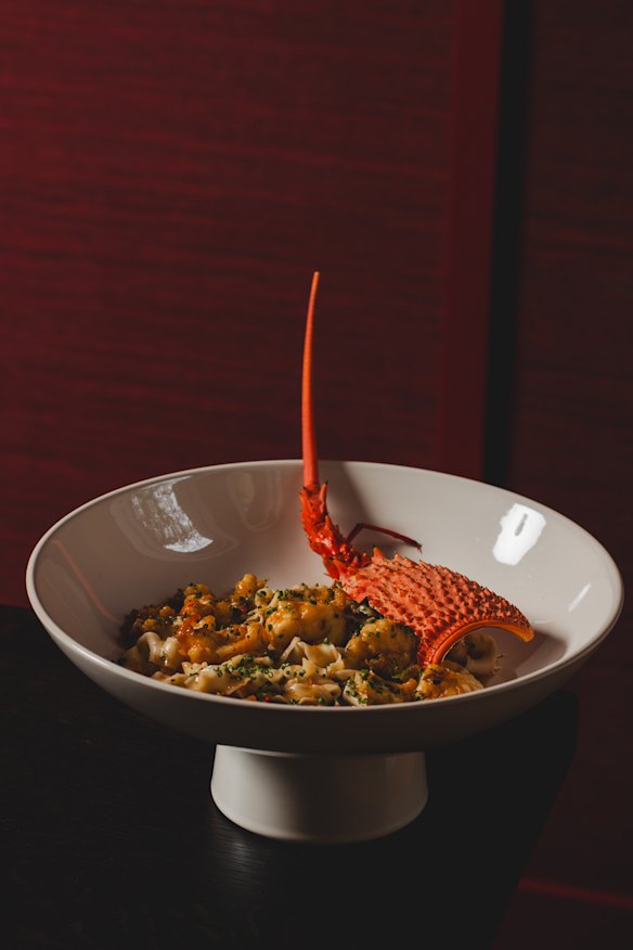 Lobster noodles at Lee Ho Fook.