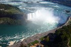 You can get within a few metres of Horseshoe Falls at Niagara Falls on the Canadian side.
