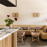 The light-filled dining room at Grazia.