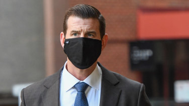 Ben Roberts-Smith, pictured outside the Federal Court last year. 