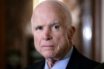 The late John McCain, a Republican senator who refused to endorse Trump.