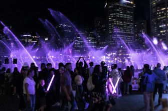 Crowds returned to the streets for Vivid. 