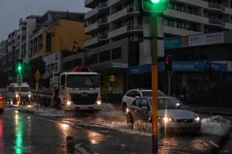 Flash flooding in Dee Why on Tuesday.