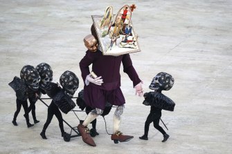 Performers take part in the Commonwealth Games opening ceremony in Birmingham on Thursday.