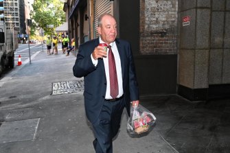 Former Liberal MP Daryl Maguire arriving at the ICAC inquiry in October last year.
