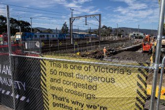Fifty level crossings are being removed across Melbourne. 