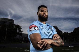 Playing in Payne: Blues prop Payne Haas will require painkillers all year.