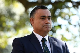 Former NSW deputy premier John Barilaro has stepped down from the US appointment.