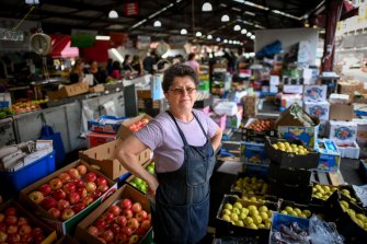 Rosa Ansaldo has traded at the Queen Victoria Market for 35 years. 