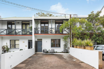 The recently painted terrace on Paddington’s Caledonia Street sold for $4 million.
