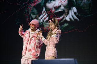 Kimberley Chen and Namewee.