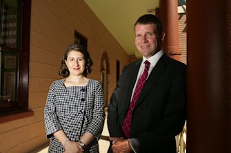 Gladys Berejiklian and Mike Baird in 2010. 