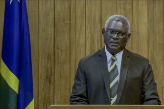 Prime Minister of Solomon Islands Manasseh Sogavare.