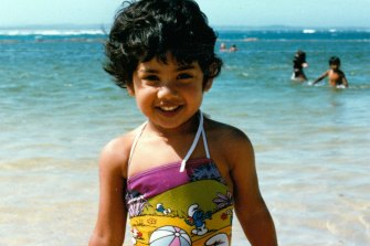 Latika Bourke at the beach in Mollymook, on the NSW South Coast.