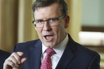 A little less confrontation in our history? Federal Educaion Minister Alan Tudge. 