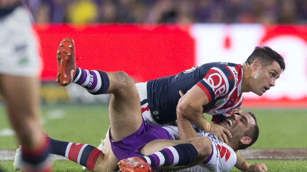 Too tough: Cooper Cronk played with a fracture in his scapula.