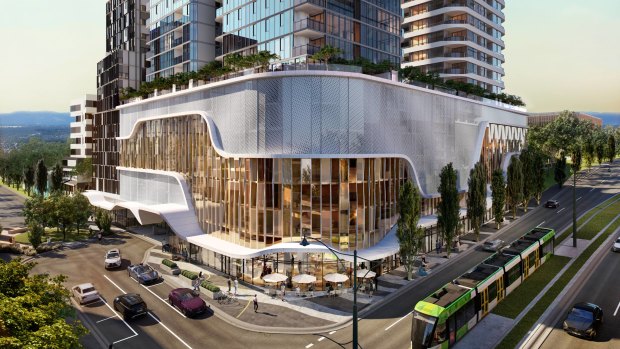 An artist’s impression of CBD Group’s planned mixed-use project in Box Hill.