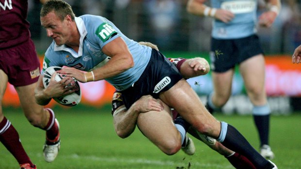 Centre stage: NSW Origin great Mark Gasnier is tutoring Jack Wighton.