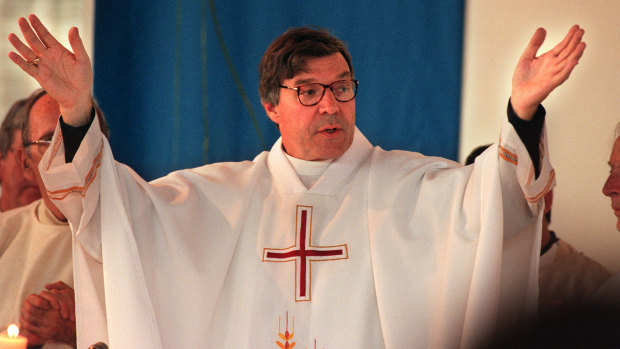 George Pell in 1996 after he was installed as Melbourne archbishop.