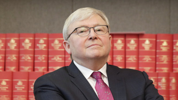 Kevin Rudd says he hasn't left Queensland since March.