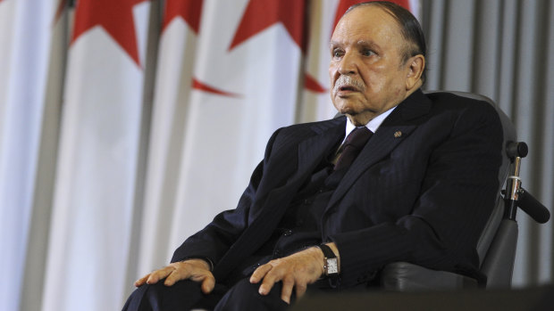 Algerian President Abdelaziz Bouteflika pictured after taking the oath of office in 2014.