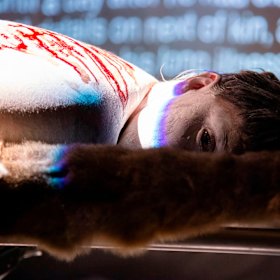 The winner of the 2022 Blake Prize, Cicatrix, created by S.J Norman.