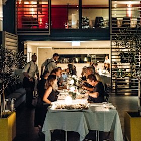 The dining room. 