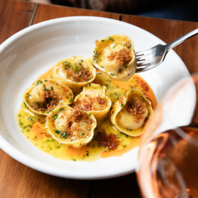 Prawn and murray cod tortellini.
