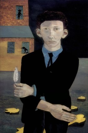 Lucian Freud's self-portrait Man with a Feather, which he painted in 1943.