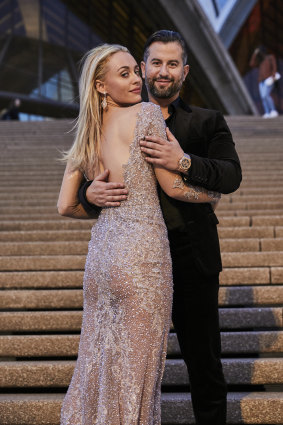 Model couple setting up home in Sydney: Israeli model Lee Levi and her fiance Eitan Neishlos.