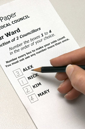 Under the proposal, voters will have to number every box on their ballot paper.