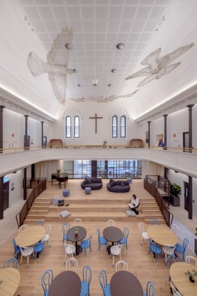 The interior of the new-look church at the Wesley Edward Eagar Centre.