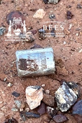 The tiny radioactive capsule. 