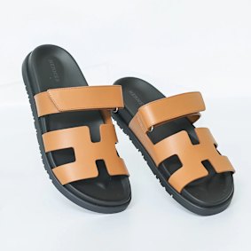Marshall loves her Hermes slides.