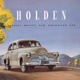 Post-war plan: A 1948 Holden ad.