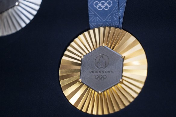 A gold medal which will go up for grabs at the Paris Olympics.