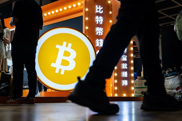 Bitcoin has collapsed around 50 per cent from its October record.