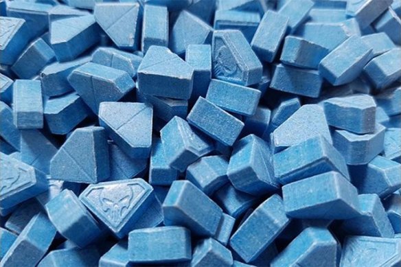 Blue Punisher pills have been found to have a much higher concentration of MDMA than normal. 