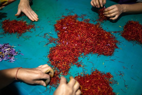 Saffron is made from the stigmas of crocus flowers.