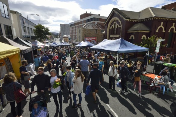 Farm Gate Market may not be as famous, but it might be even better than the Salamanca Market.