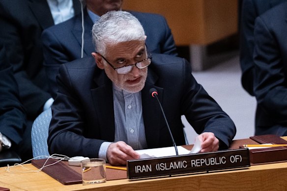 Amir Saeid Iravani, Iran’s ambassador to the United Nations. 