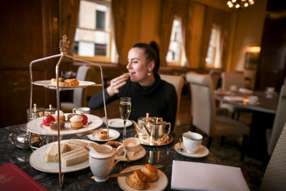 The stately dining room, One Eleven, is the setting for the longest continual afternoon tea service in Australia.