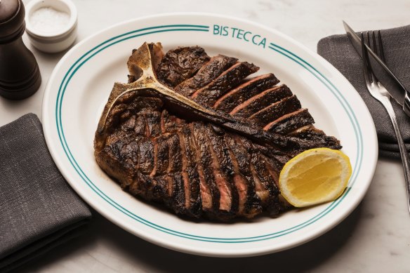 Sydney’s Bistecca restaurant sells its namesake steak in 100-gram increments.